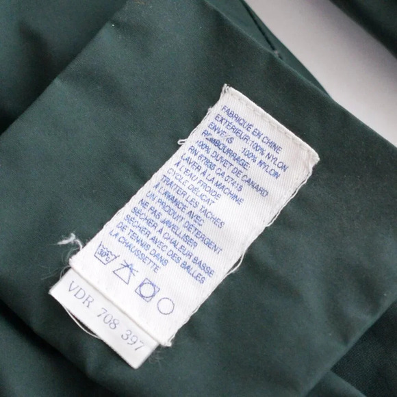 VTG 90S Nautica Elevation 8000 Reversible Blue Green Puffer Zip Up Winter Jacket - Picture 13 of 16